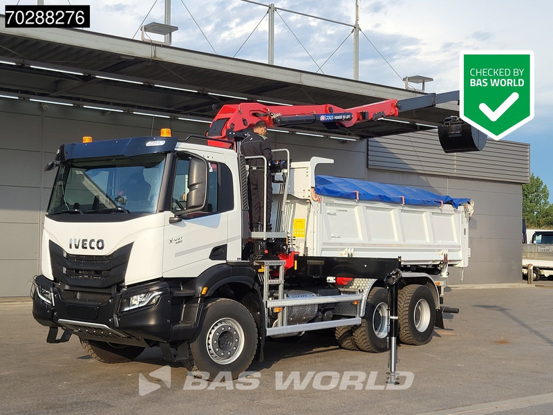 Iveco X-Way 480 6X4 NEW! HMF 2243Z-RCS Z-Crane kran 12m3 KH-Kipper Retarder Big-Axle - Tippbil lastbil, Kranbil: bild 1 Iveco X-Way 480 6X4 NEW! HMF 2243Z-RCS Z-Crane kran 12m3 KH-Kipper Retarder Big-Axle - Tippbil lastbil, Kranbil: bild 1