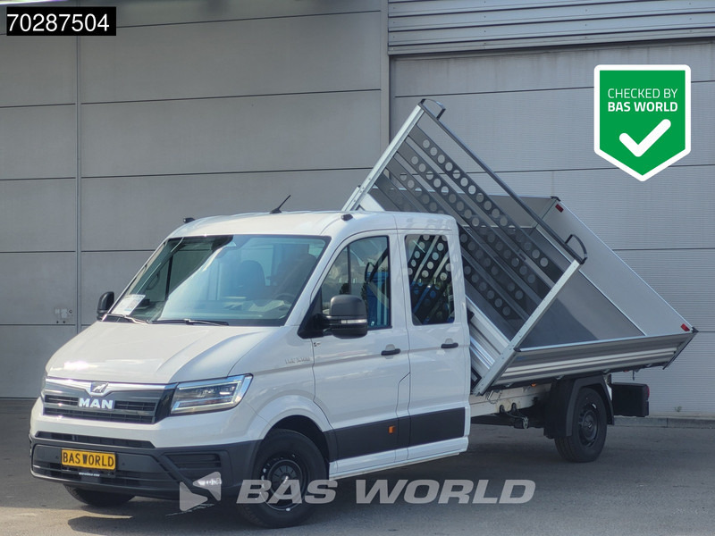 MAN TGE 3.180 Drie-Zijdige Automaat Kipper 2025-Facelift 180PK Trekhaak LED Airco Cruise Navi Euro6 Kipper Tipper Benne Kieper 3m3 A/C Towbar - Transportbil med tippflak: bild 1 MAN TGE 3.180 Drie-Zijdige Automaat Kipper 2025-Facelift 180PK Trekhaak LED Airco Cruise Navi Euro6 Kipper Tipper Benne Kieper 3m3 A/C Towbar - Transportbil med tippflak: bild 1