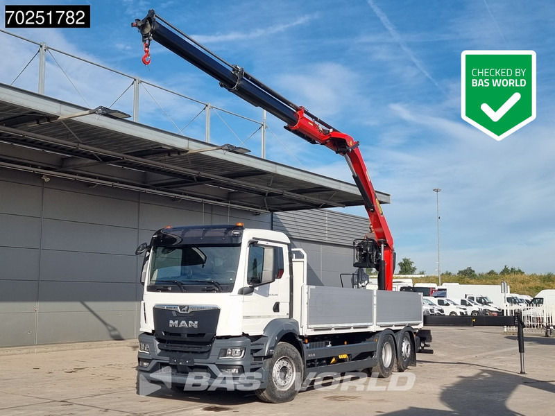 MAN TGS 26.440 6X2 NEW NL-Truck Palfinger PK 20.501 L TEC3 Kran Crane Baustoff Euro 6 - Flakbil, Kranbil: bild 1 MAN TGS 26.440 6X2 NEW NL-Truck Palfinger PK 20.501 L TEC3 Kran Crane Baustoff Euro 6 - Flakbil, Kranbil: bild 1