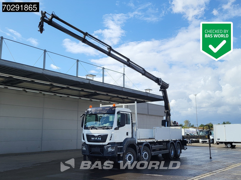 MAN TGS 35.400 8X4 Palfinger PK23002 SH Kran Crane Big-Axle Euro 6 - Flakbil, Kranbil: bild 1 MAN TGS 35.400 8X4 Palfinger PK23002 SH Kran Crane Big-Axle Euro 6 - Flakbil, Kranbil: bild 1