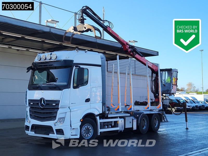 Mercedes-Benz Actros 2663 Actros 6X4 Timber truck FTG V10CX.81 wood crane Big-Axle Automatic Euro 6 - Timmerbil, Kranbil: bild 1 Mercedes-Benz Actros 2663 Actros 6X4 Timber truck FTG V10CX.81 wood crane Big-Axle Automatic Euro 6 - Timmerbil, Kranbil: bild 1