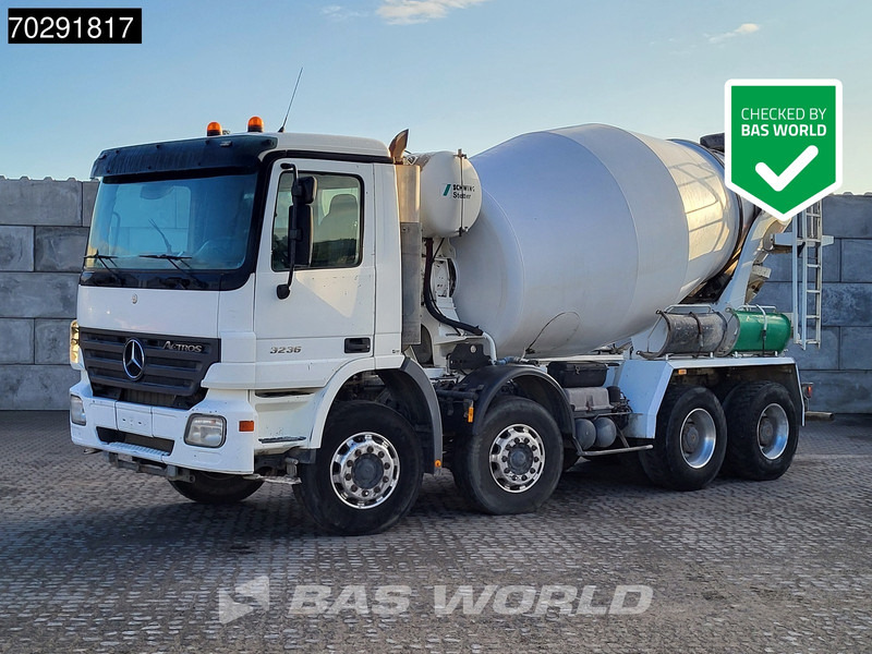 Mercedes-Benz Actros 3236 8X4 9m3 Stetter Mixer Retarder Steelsuspension Big-Axle Euro 3 - Betongbil: bild 1 Mercedes-Benz Actros 3236 8X4 9m3 Stetter Mixer Retarder Steelsuspension Big-Axle Euro 3 - Betongbil: bild 1