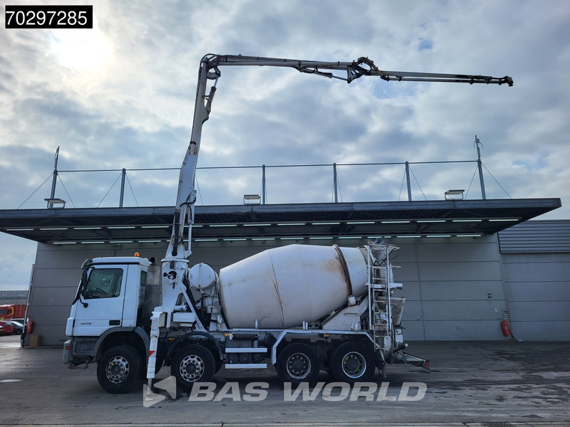 Mercedes-Benz Actros 3241 8X4 7m3 Putzmeister Mixer Big-Axle Steelsuspension Automatic Pompe+Mixer Euro 3 - Betongpump: bild 2 Mercedes-Benz Actros 3241 8X4 7m3 Putzmeister Mixer Big-Axle Steelsuspension Automatic Pompe+Mixer Euro 3 - Betongpump: bild 2