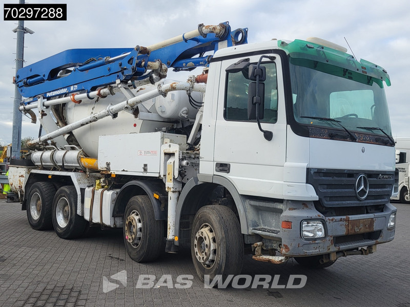 Mercedes-Benz Actros 3241 8X4 Putzmeister TMM 21 +7m3 Liebherr PUMI Steelsuspension 3-Pedals Euro 3 - Betongpump: bild 3 Mercedes-Benz Actros 3241 8X4 Putzmeister TMM 21 +7m3 Liebherr PUMI Steelsuspension 3-Pedals Euro 3 - Betongpump: bild 3