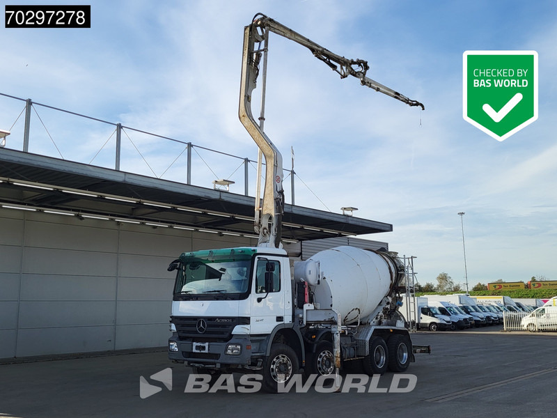 Mercedes-Benz Actros 3241 8X4 Putzmeister TMM 21-G2 PUMI 7m3 Mixer Big-Axle Steelsuspension 3-Pedals Euro 3 - Betongpump: bild 1 Mercedes-Benz Actros 3241 8X4 Putzmeister TMM 21-G2 PUMI 7m3 Mixer Big-Axle Steelsuspension 3-Pedals Euro 3 - Betongpump: bild 1