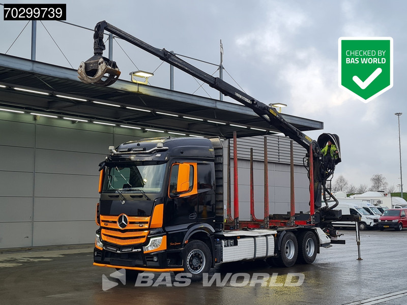 Mercedes-Benz Actros 3353 6X4 Palfinger Epsilon M12Z woodcrane Holztransport Retarder Euro 6 - Timmerbil, Kranbil: bild 1 Mercedes-Benz Actros 3353 6X4 Palfinger Epsilon M12Z woodcrane Holztransport Retarder Euro 6 - Timmerbil, Kranbil: bild 1