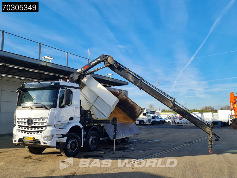 Mercedes-Benz Arocs 3240 8X4 HIAB X-HIDUO 188 E-2 Kran Crane 3-side tipper Big-Axle Euro 6 - Tippbil lastbil, Kranbil: bild 2 Mercedes-Benz Arocs 3240 8X4 HIAB X-HIDUO 188 E-2 Kran Crane 3-side tipper Big-Axle Euro 6 - Tippbil lastbil, Kranbil: bild 2