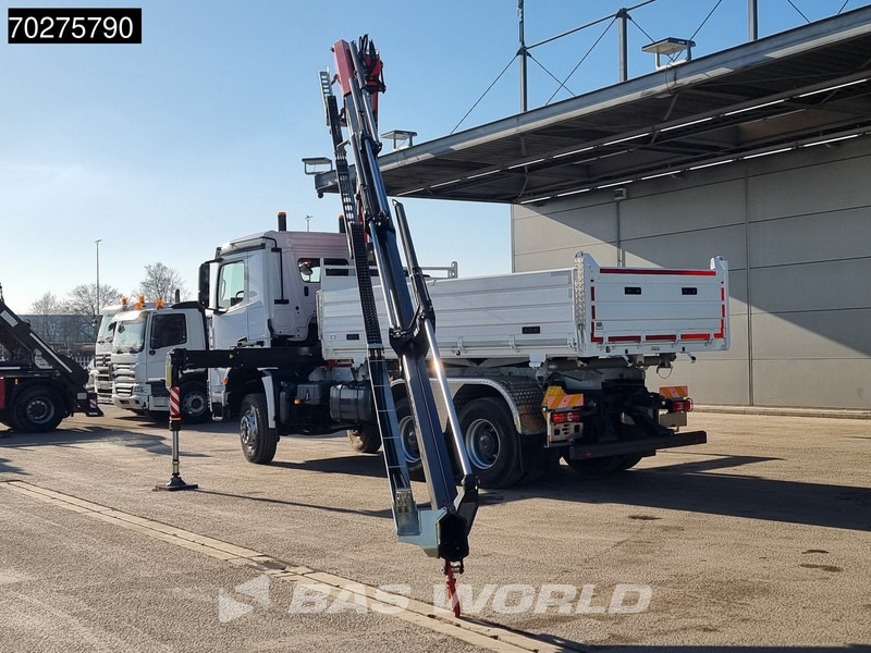 Ny Tippbil lastbil, Kranbil Mercedes-Benz Arocs 3348 6X6 Full Steel Retarder Fassi 25T/M Crane Kran Euro 6: bild 7