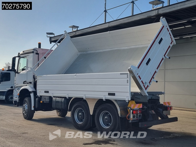 Ny Tippbil lastbil, Kranbil Mercedes-Benz Arocs 3348 6X6 Full Steel Retarder Fassi 25T/M Crane Kran Euro 6: bild 16