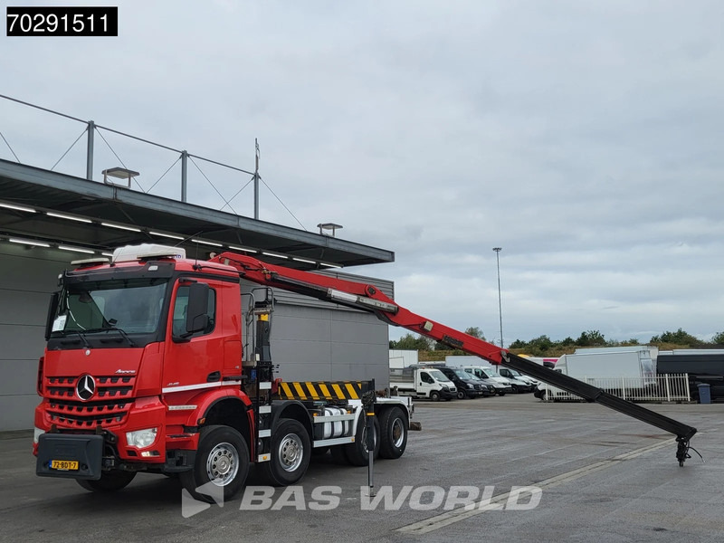 Mercedes-Benz Arocs 4145 8X4 NL-Truck HMF RCL 5300 Crane Hyva 26-51-S Hooklift Steelsuspension Big-Axle Automatic Euro 6 - Lastväxlare lastbil, Kranbil: bild 2 Mercedes-Benz Arocs 4145 8X4 NL-Truck HMF RCL 5300 Crane Hyva 26-51-S Hooklift Steelsuspension Big-Axle Automatic Euro 6 - Lastväxlare lastbil, Kranbil: bild 2