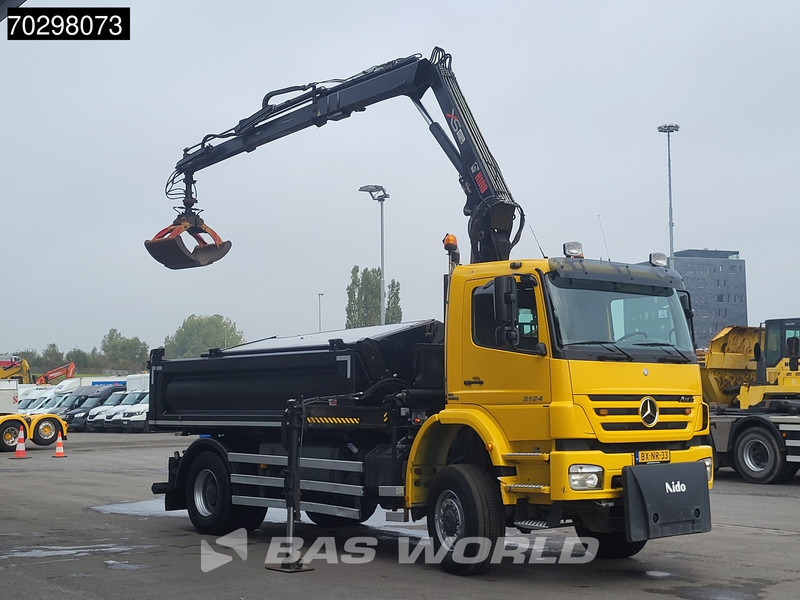 Mercedes-Benz Axor 2124 Axor 4X4 HIAB 122 B-2 HIDUO Crane Tipper Full Steel Big-Axle Euro 5 - Tippbil lastbil, Kranbil: bild 3 Mercedes-Benz Axor 2124 Axor 4X4 HIAB 122 B-2 HIDUO Crane Tipper Full Steel Big-Axle Euro 5 - Tippbil lastbil, Kranbil: bild 3