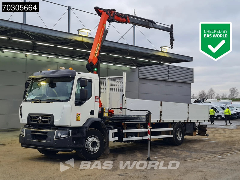 Renault C 280 4X2 Palfinger PK12002 - EH Crane Kran Rotator Automatic Euro 6 - Flakbil, Kranbil: bild 1 Renault C 280 4X2 Palfinger PK12002 - EH Crane Kran Rotator Automatic Euro 6 - Flakbil, Kranbil: bild 1