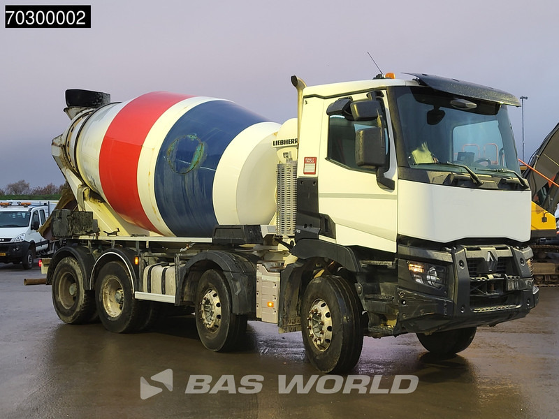Betongbil Renault C 380 C 8X4 Liebherr 9m3 Full Steel Big Axle Euro 6: bild 14