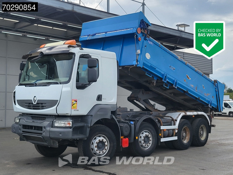 Renault Kerax 430 8X4 15m3 Forez Bennes Tipper 3-sides Steelsuspension Big-Axle Automatic Euro 5 - Tippbil lastbil: bild 1 Renault Kerax 430 8X4 15m3 Forez Bennes Tipper 3-sides Steelsuspension Big-Axle Automatic Euro 5 - Tippbil lastbil: bild 1