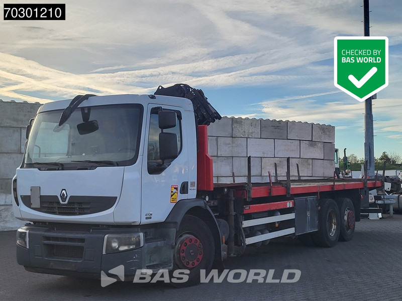 Renault Premium 410 6X2 Terex 120.2E - A3L Kran Crane Lift-Axle Manual Euro 5 - Flakbil, Kranbil: bild 1 Renault Premium 410 6X2 Terex 120.2E - A3L Kran Crane Lift-Axle Manual Euro 5 - Flakbil, Kranbil: bild 1