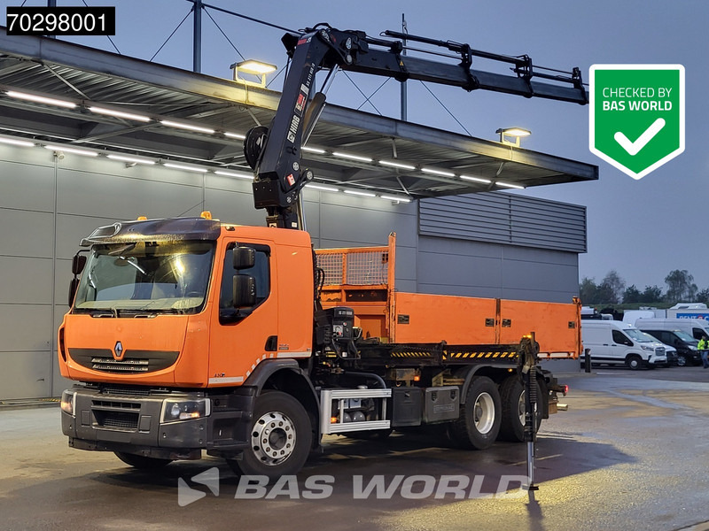 Renault Premium 430 Lander 6X4 HIAB 211 EP-4 Crane Tipper Big-Axle Automatic Euro 5 - Tippbil lastbil, Kranbil: bild 1 Renault Premium 430 Lander 6X4 HIAB 211 EP-4 Crane Tipper Big-Axle Automatic Euro 5 - Tippbil lastbil, Kranbil: bild 1