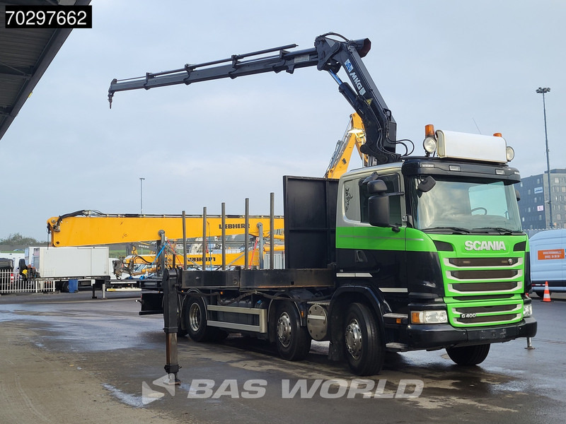 Scania G400 G 8X2 MKG HLK 231 HPA4 Crane Retarder Lift+Steering-Axle Euro 5 - Flakbil, Kranbil: bild 3 Scania G400 G 8X2 MKG HLK 231 HPA4 Crane Retarder Lift+Steering-Axle Euro 5 - Flakbil, Kranbil: bild 3