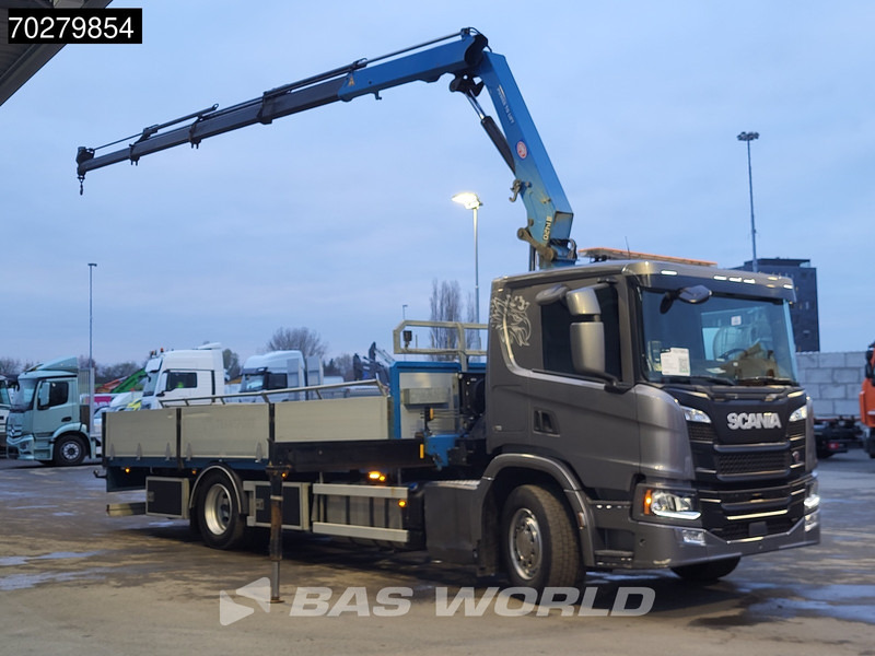 Scania P280 4X2 HMF 1420K-RC Kran Crane Leather seats Automatic Euro 6 - Flakbil, Kranbil: bild 3 Scania P280 4X2 HMF 1420K-RC Kran Crane Leather seats Automatic Euro 6 - Flakbil, Kranbil: bild 3