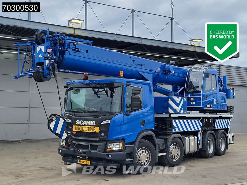 Scania P450 P 8X4 Palfinger/SANY SPC500E Telescopic Crane Retarder Navi Automatic Euro 6 - Kranbil: bild 1 Scania P450 P 8X4 Palfinger/SANY SPC500E Telescopic Crane Retarder Navi Automatic Euro 6 - Kranbil: bild 1