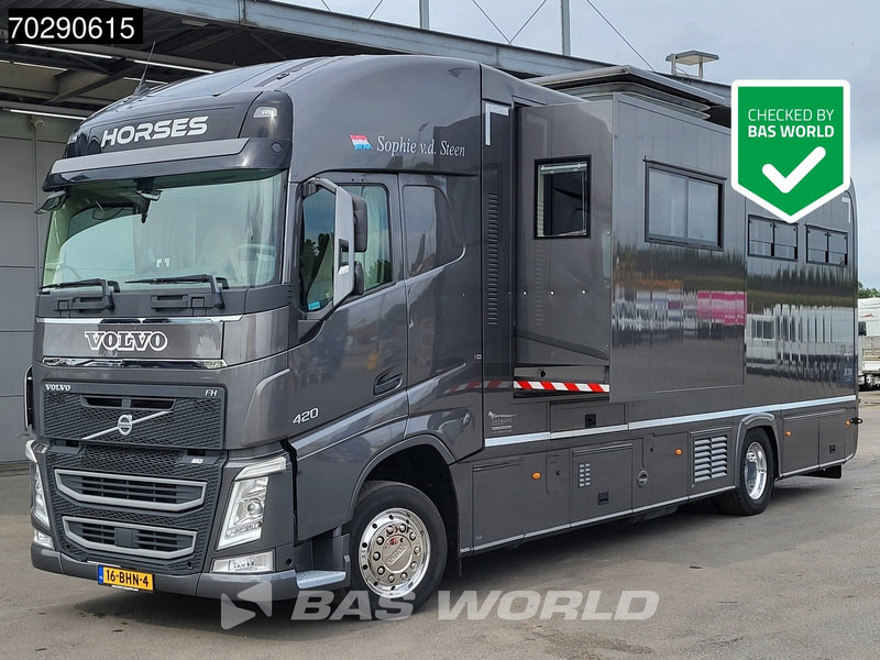 Volvo FH 420 FH 4X2 NL-Truck STX Horse truck + Living 4 Horses Navi ACC Euro 6 - Hästbuss: bild 1 Volvo FH 420 FH 4X2 NL-Truck STX Horse truck + Living 4 Horses Navi ACC Euro 6 - Hästbuss: bild 1