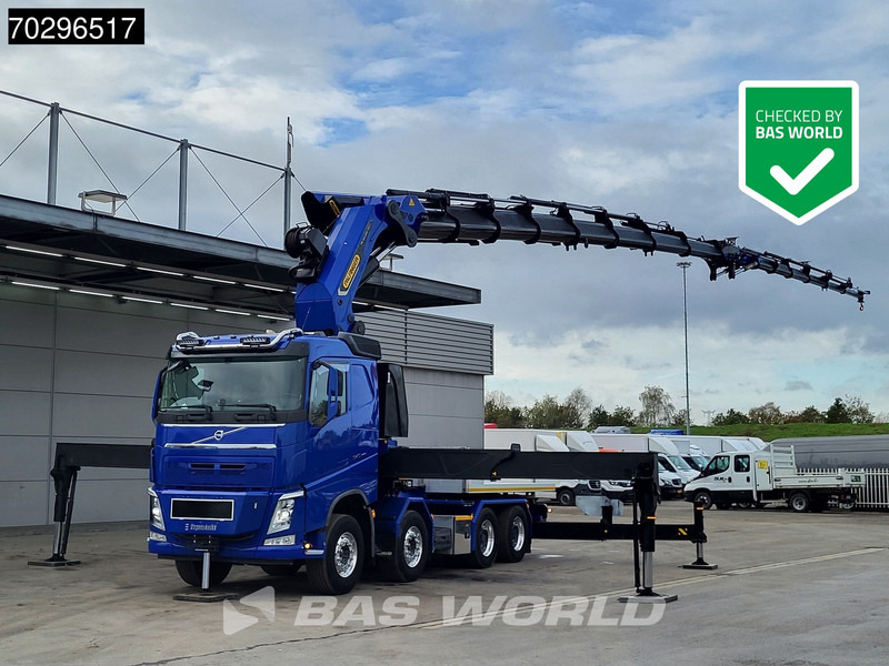 Volvo FH 540 FH 8X4 Palfinger PK165.002 TEC G Fly-Jib Winch Big-Axle VEB+ Euro 6 - Flakbil, Kranbil: bild 1 Volvo FH 540 FH 8X4 Palfinger PK165.002 TEC G Fly-Jib Winch Big-Axle VEB+ Euro 6 - Flakbil, Kranbil: bild 1