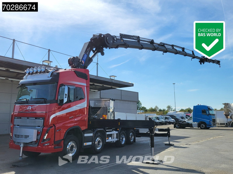 Volvo FH16 650 FH16 8X2 HMF 7020K-RCS Crane + Fly-Jib Lift+Steering-Axle Navi LED ACC Euro 6 - Flakbil, Kranbil: bild 1 Volvo FH16 650 FH16 8X2 HMF 7020K-RCS Crane + Fly-Jib Lift+Steering-Axle Navi LED ACC Euro 6 - Flakbil, Kranbil: bild 1