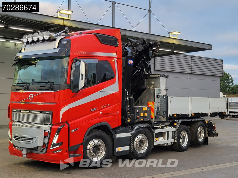 Volvo FH16 650 FH16 8X2 HMF 7020K-RCS Crane + Fly-Jib Lift+Steering-Axle Navi LED ACC Euro 6 - Flakbil, Kranbil: bild 5 Volvo FH16 650 FH16 8X2 HMF 7020K-RCS Crane + Fly-Jib Lift+Steering-Axle Navi LED ACC Euro 6 - Flakbil, Kranbil: bild 5