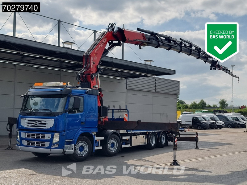 Volvo FM 450 8X2 FASSI 100 Ton/Meter Crane Kran 7 + 6 Jib Lift+steering Axle Euro 5 - Flakbil, Kranbil: bild 1 Volvo FM 450 8X2 FASSI 100 Ton/Meter Crane Kran 7 + 6 Jib Lift+steering Axle Euro 5 - Flakbil, Kranbil: bild 1