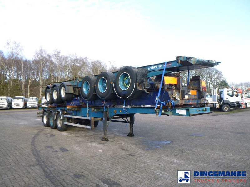 Crane Fruehauf Stack - 3 x container trailer 20-20-30-40 ft - Containerbil/ Växelflak semitrailer: bild 2 Crane Fruehauf Stack - 3 x container trailer 20-20-30-40 ft - Containerbil/ Växelflak semitrailer: bild 2