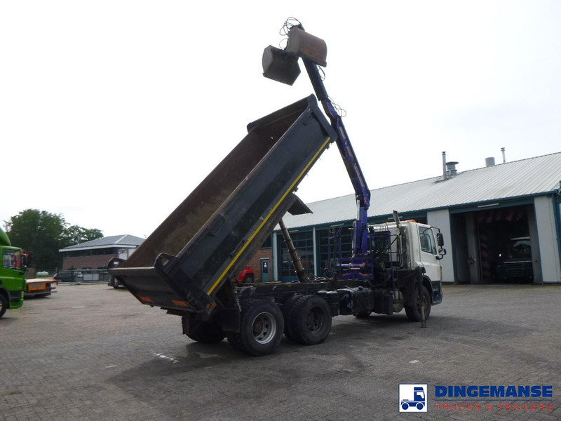 DAF CF 75.310 6x4 RHD tipper + HMF 1144 K-1 + grapple - Kranbil: bild 4 DAF CF 75.310 6x4 RHD tipper + HMF 1144 K-1 + grapple - Kranbil: bild 4