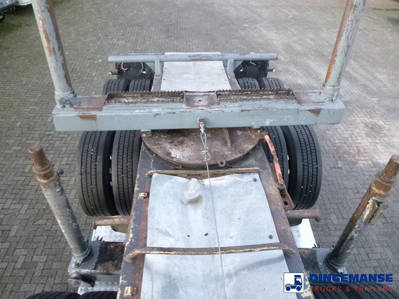 Timmerbil, Kranbil DAF XF 105.510 6x4 + Loglift F281S83 crane / timber truck + dolly: bild 7
