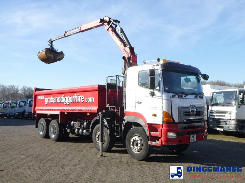Hino FY1EUKA 8x4 tipper RHD + Palfinger E120L + grapple - Kranbil: bild 5 Hino FY1EUKA 8x4 tipper RHD + Palfinger E120L + grapple - Kranbil: bild 5