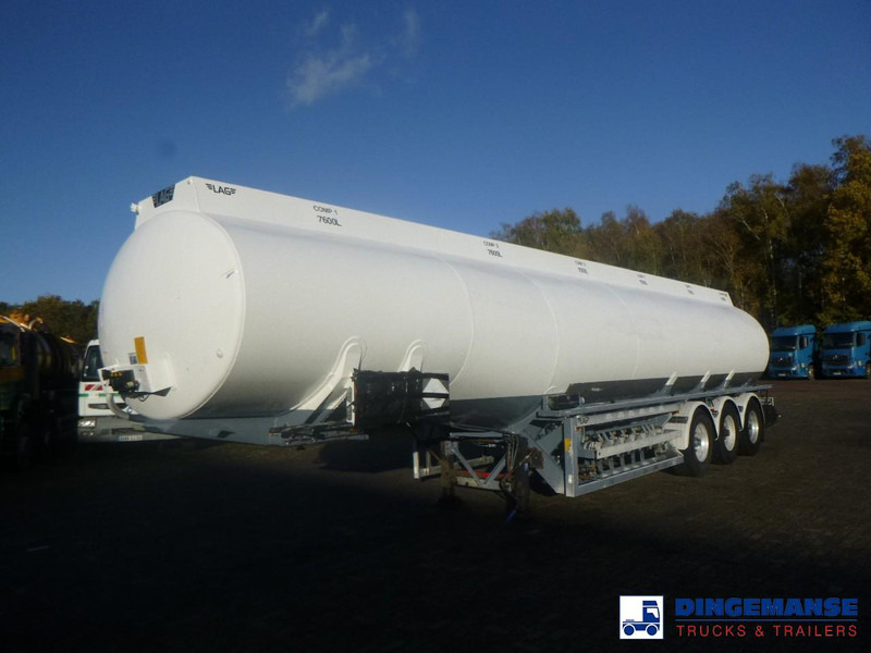 LAG Fuel tank alu 44.4 m3 / 6 comp + pump - Tanktrailer: bild 1 LAG Fuel tank alu 44.4 m3 / 6 comp + pump - Tanktrailer: bild 1