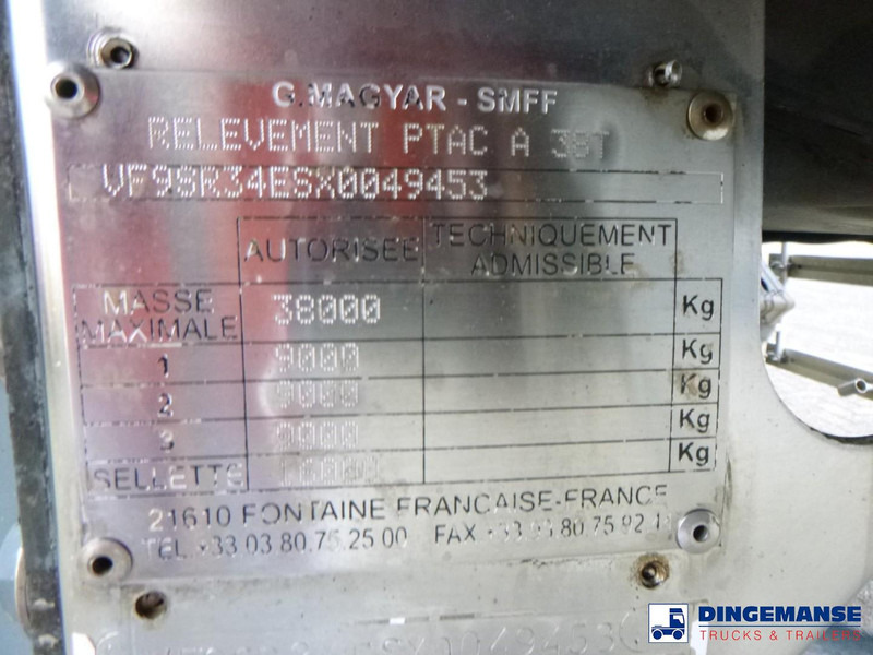 Tanktrailer Magyar Bitumen tank inox 30 m3 / 1 comp: bild 19 Tanktrailer Magyar Bitumen tank inox 30 m3 / 1 comp: bild 19