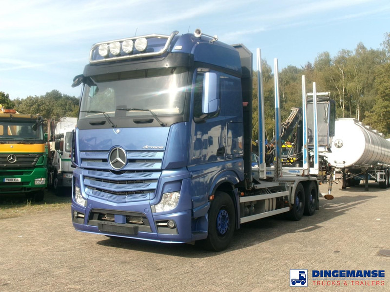 Mercedes-Benz Actros 2663 6x4 Euro 6 loglift F96 crane timber truck - Kranbil: bild 1 Mercedes-Benz Actros 2663 6x4 Euro 6 loglift F96 crane timber truck - Kranbil: bild 1