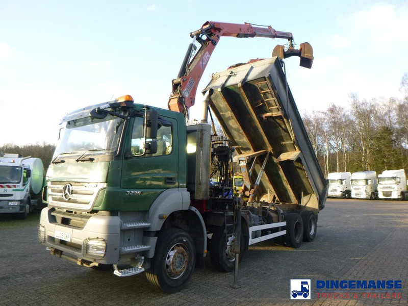 Mercedes-Benz Axor 3236 8x4 RHD tipper + Hiab 1283 DK-2 Duo - Kranbil: bild 1 Mercedes-Benz Axor 3236 8x4 RHD tipper + Hiab 1283 DK-2 Duo - Kranbil: bild 1