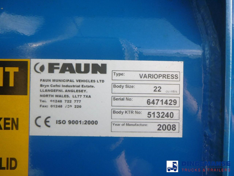 Sopbil Mercedes-Benz Econic 2629 6x2 RHD Faun refuse truck: bild 14 Sopbil Mercedes-Benz Econic 2629 6x2 RHD Faun refuse truck: bild 14