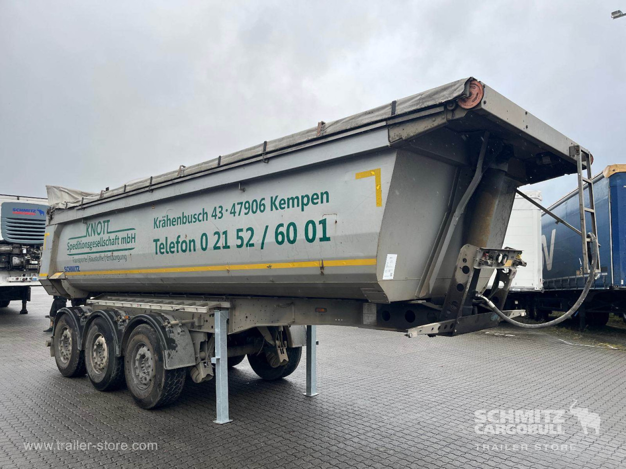 SCHMITZ Auflieger Kipper Stahlrundmulde 25m³ - Tippbil semitrailer: bild 1 SCHMITZ Auflieger Kipper Stahlrundmulde 25m³ - Tippbil semitrailer: bild 1