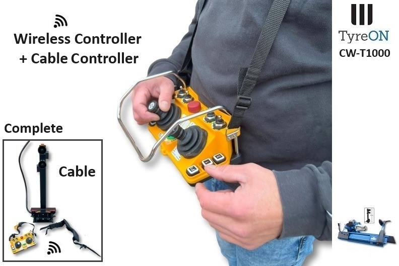 T1000W truck tyrechanger 56 Inch 2 mounting speeds - fully automatic - power 4kW+4kW - Wireless controller (as extra) - Garage & Verkstadsutrustning: bild 2 T1000W truck tyrechanger 56 Inch 2 mounting speeds - fully automatic - power 4kW+4kW - Wireless controller (as extra) - Garage & Verkstadsutrustning: bild 2