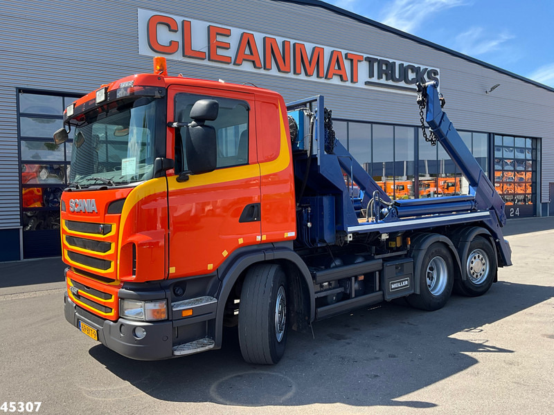 Scania G 440 6x2 Meiller 16 Tons portaalarmsysteem - Liftdumper lastbil: bild 1 Scania G 440 6x2 Meiller 16 Tons portaalarmsysteem - Liftdumper lastbil: bild 1