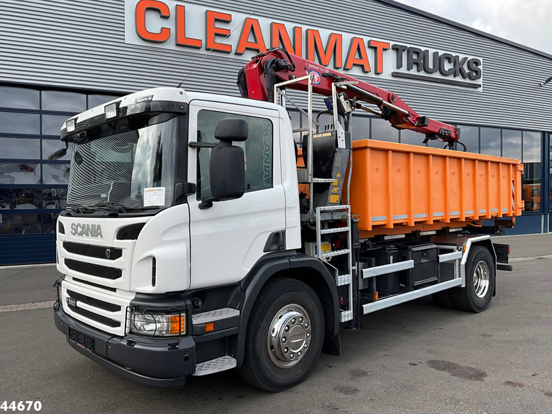 Scania P 320 HMF 12 Tonmeter Z-kraan + Kipper 11m³ - Tippbil lastbil, Kranbil: bild 2 Scania P 320 HMF 12 Tonmeter Z-kraan + Kipper 11m³ - Tippbil lastbil, Kranbil: bild 2