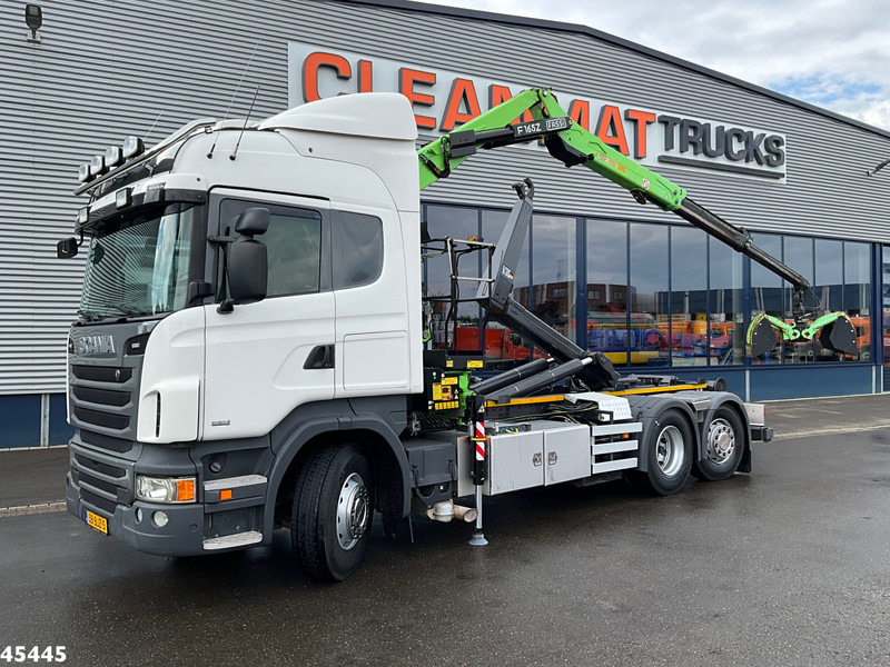 Scania R 440 Euro 6 Retarder Fassi 16 Tonmeter Z-kraan (bouwjaar 2018) - Lastväxlare lastbil, Kranbil: bild 1 Scania R 440 Euro 6 Retarder Fassi 16 Tonmeter Z-kraan (bouwjaar 2018) - Lastväxlare lastbil, Kranbil: bild 1