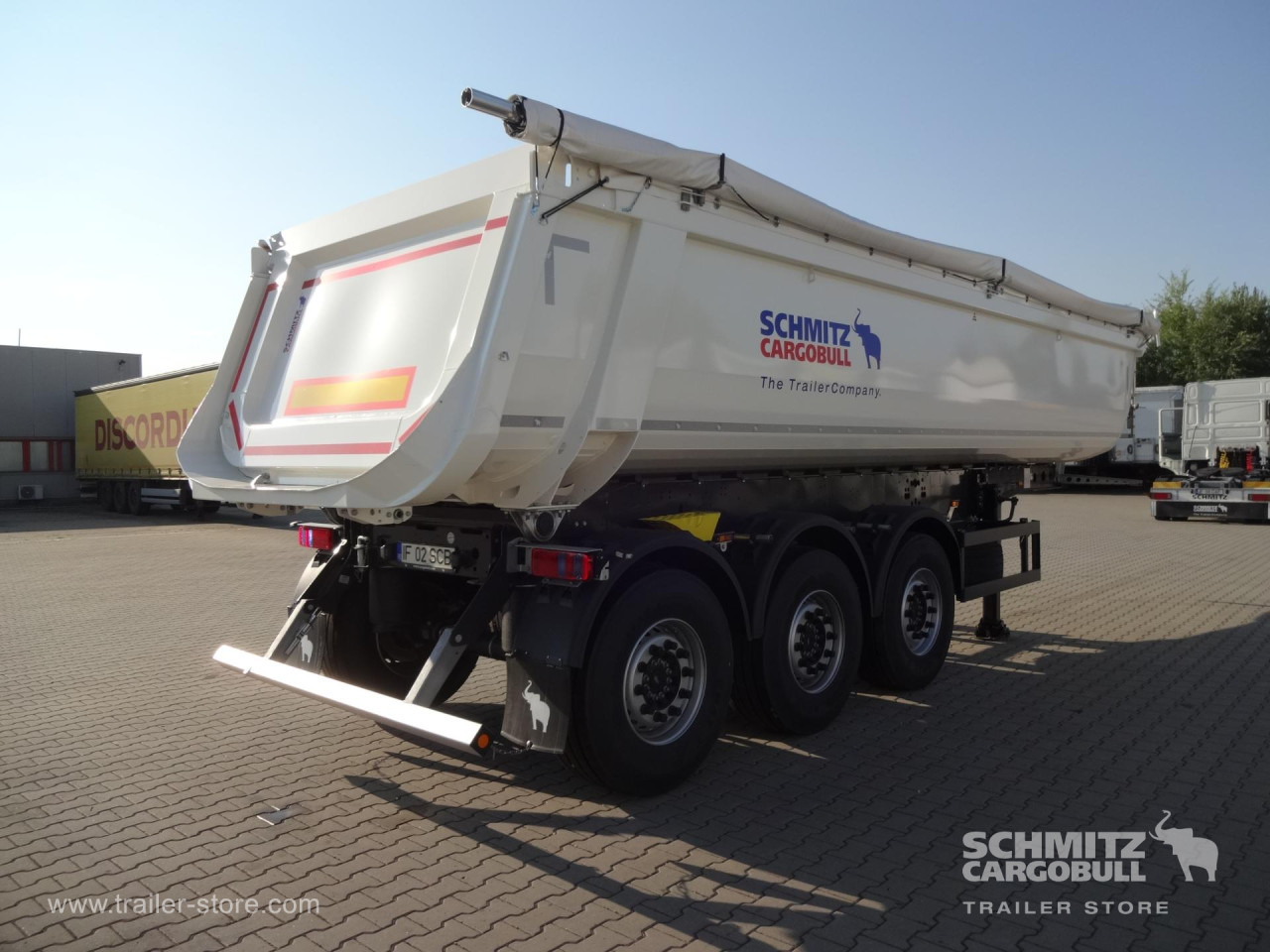 SCHMITZ Tipper Steel half pipe body 27m³ - Tippbil semitrailer: bild 3 SCHMITZ Tipper Steel half pipe body 27m³ - Tippbil semitrailer: bild 3