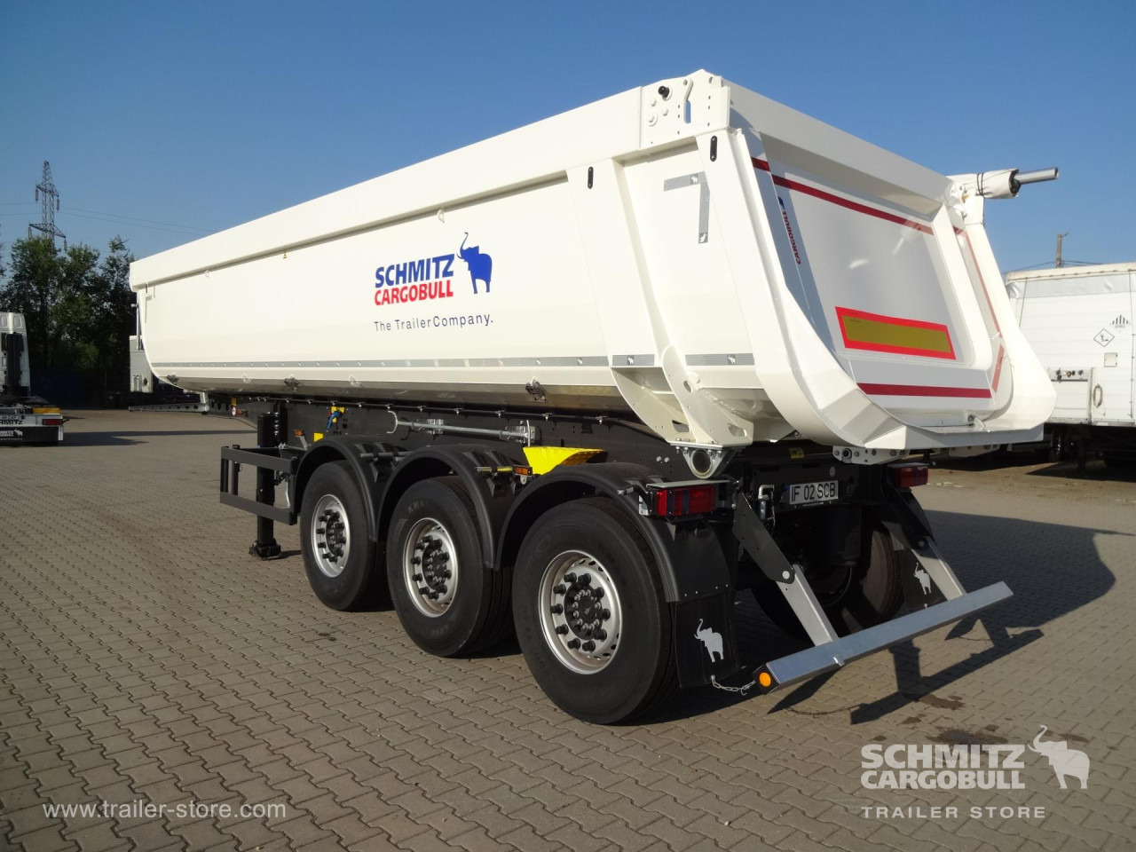 SCHMITZ Tipper Steel half pipe body 27m³ - Tippbil semitrailer: bild 1 SCHMITZ Tipper Steel half pipe body 27m³ - Tippbil semitrailer: bild 1