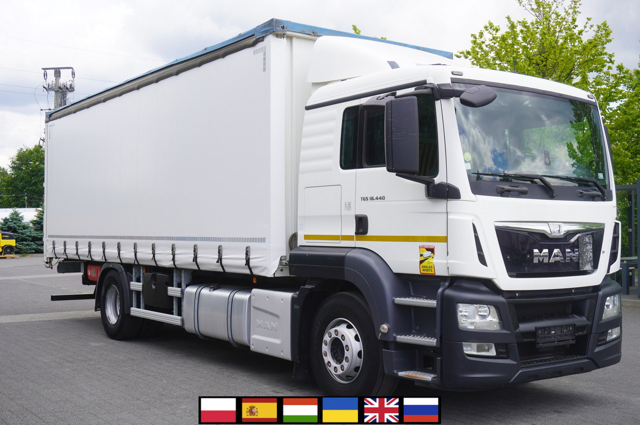 MAN TGS 18.440 / 19 EPAL curtainsider / Sleeper cab - Kapellbil: bild 1 MAN TGS 18.440 / 19 EPAL curtainsider / Sleeper cab - Kapellbil: bild 1