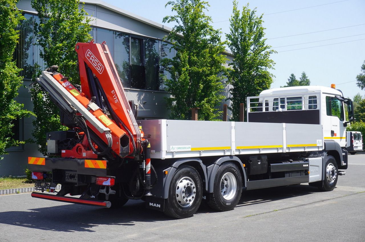 MAN TGS 26.360 Flatbed / Fassi F175 7.7 T / steered 3rd axle - Flakbil, Kranbil: bild 5 MAN TGS 26.360 Flatbed / Fassi F175 7.7 T / steered 3rd axle - Flakbil, Kranbil: bild 5