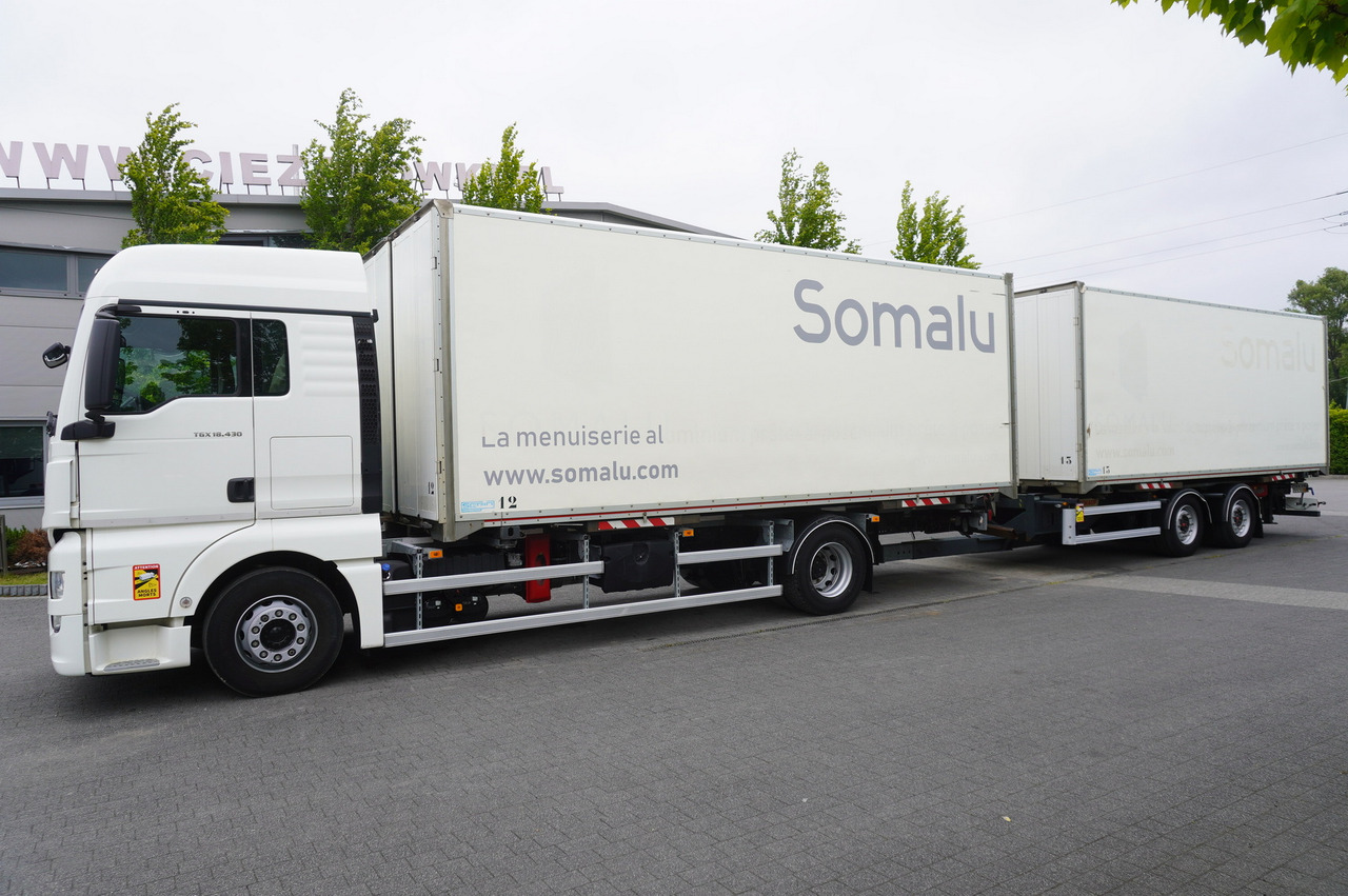 MAN TGX 18.430 / 18 EPAL box / Fruehauf 18 EPAL box trailer / 2021 - Lastbil med skåp: bild 2 MAN TGX 18.430 / 18 EPAL box / Fruehauf 18 EPAL box trailer / 2021 - Lastbil med skåp: bild 2