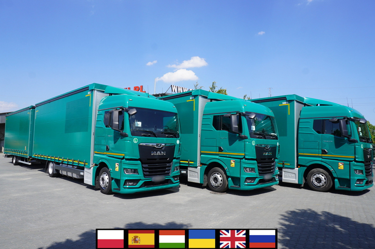 MAN TGX 18.470 / Trailer 19 EPAL / Curtainsider 19 EPAL / 2022 / Retarder / 15 units - Kapellbil: bild 1 MAN TGX 18.470 / Trailer 19 EPAL / Curtainsider 19 EPAL / 2022 / Retarder / 15 units - Kapellbil: bild 1