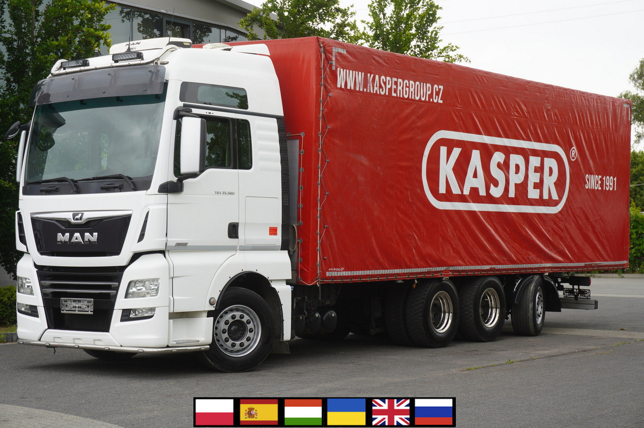 MAN TGX 35.580 E6 8x4 /4 / 23 EPAL tarp superstructure / 4th axle steered - Kapellbil: bild 1 MAN TGX 35.580 E6 8x4 /4 / 23 EPAL tarp superstructure / 4th axle steered - Kapellbil: bild 1