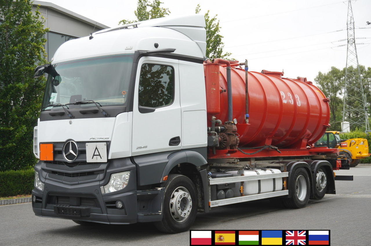 MERCEDES-BENZ Actros 2545 6 × 2 MP5 / NEW septic barrel 13000 L - Tankbil: bild 1 MERCEDES-BENZ Actros 2545 6 × 2 MP5 / NEW septic barrel 13000 L - Tankbil: bild 1